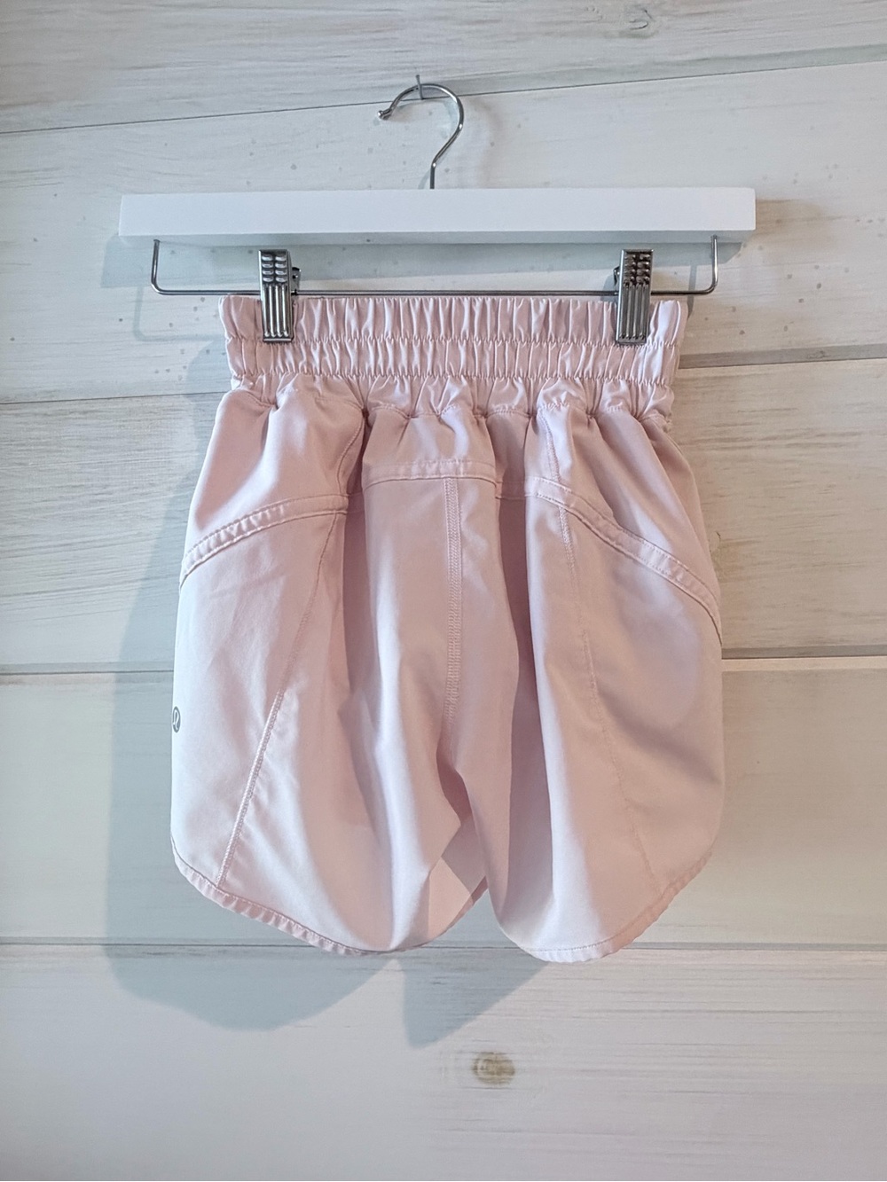lululemon athletica Light Pink Athletic Shorts with High Elastic Waist - Picture 2 of 3